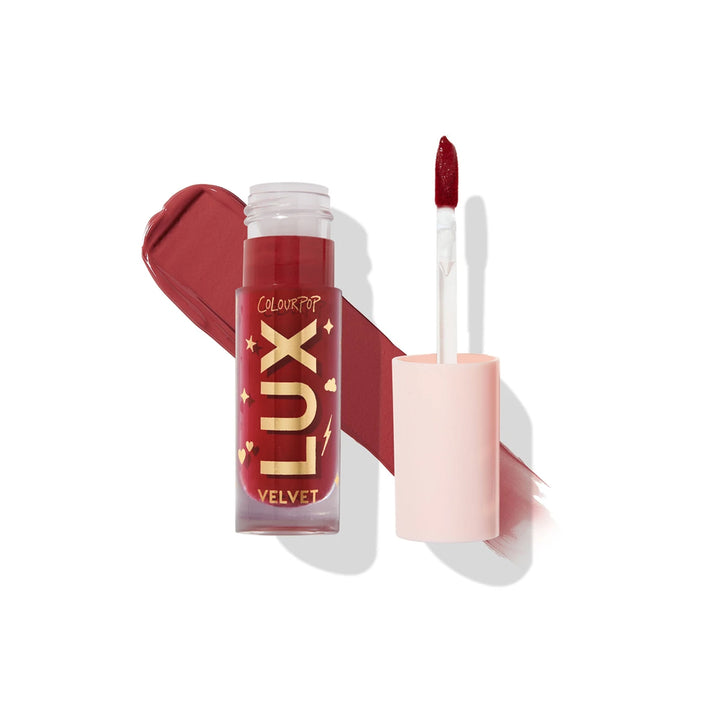 Colourpop- its a banger lux liquid lip: velvet mid-tone crimson red