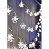 Shein - 1Pc String Light With 20Pcs Snowflake Shaped Bulb