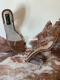Tauheed Ansari Brown Fancy Transparent Block Heels Sandals For Women's