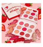 Colourpop- Strawberry Shake Shadow Palette,  9 x 1g