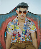 The Wild | Digital Printed Cuban Collared Shirt | Weave Wardrobe