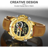Naviforce - Dual Time Exclusive Collection NF-9208 - Gold Brown