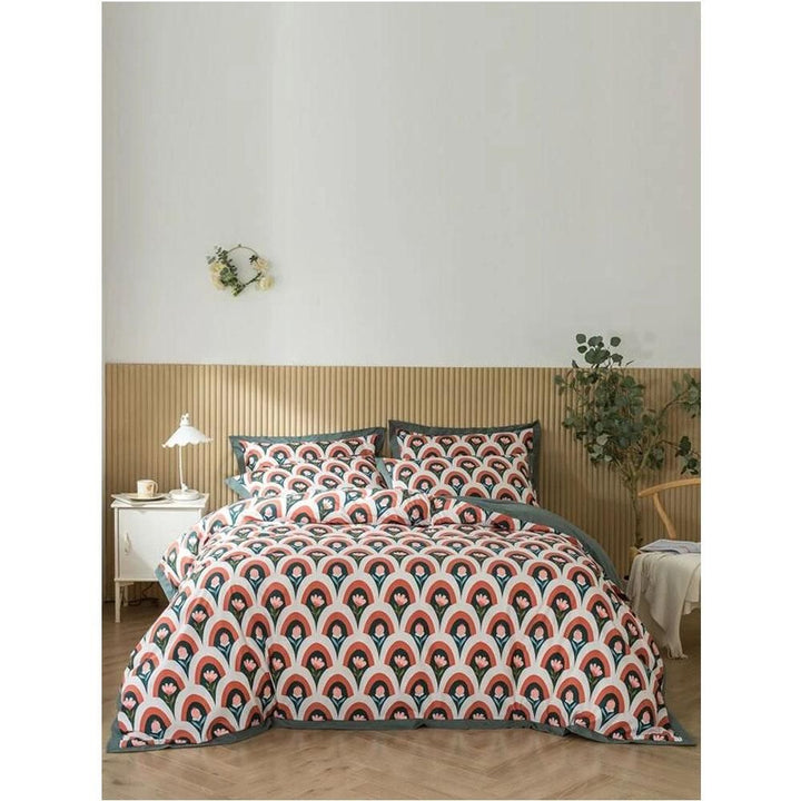 Shein- Floral Print Duvet Cover Set Without Filling