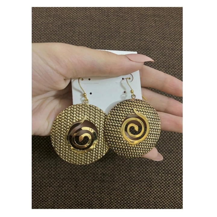 Jewels By Noor- Golden coil earrings