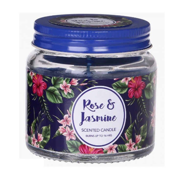 Lifestyle- Rose and Jasmine Candle Jar