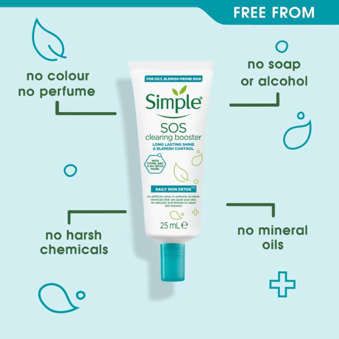 Simple- Daily Skin Detox SOS Mattifying Gel - 25 ml