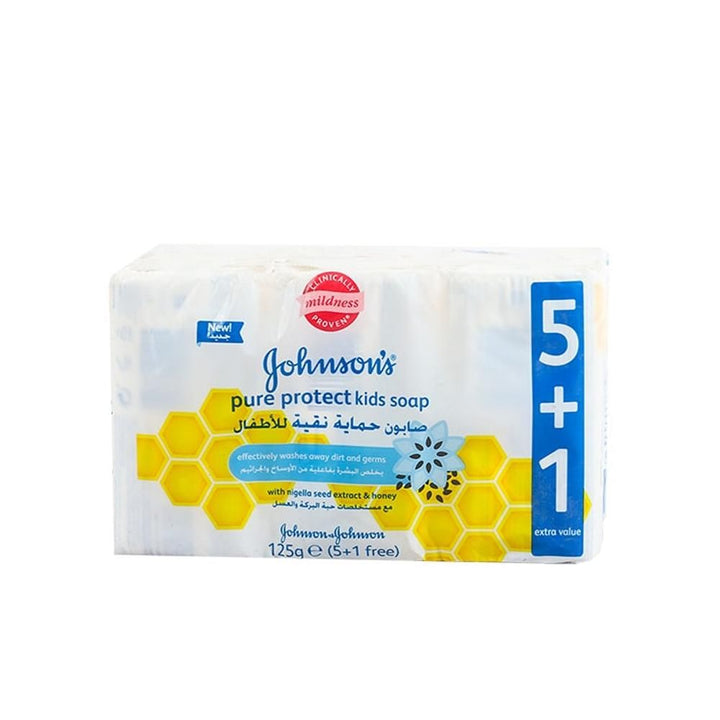 Johnson's- Pure Protect Kids Soap 5+1, 125g by Bagallery Deals priced at 720 | Bagallery Deals