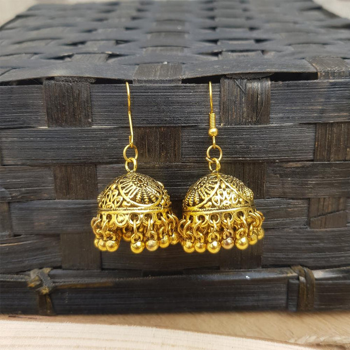 Raviiga- Classic Golden Bell Small Jhumka