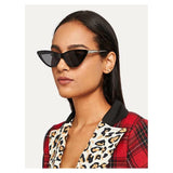 Shein- Cat Eye Sunglasses And Flat Lens For Women
