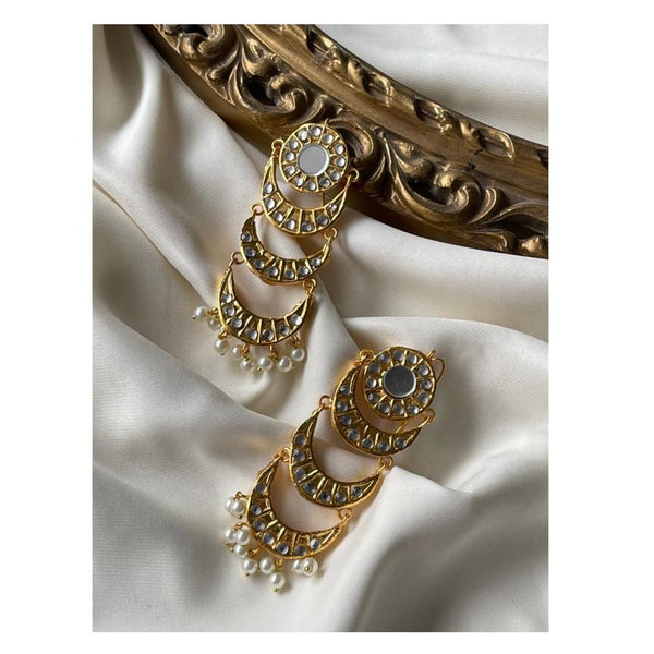 Jewels By Noor- Triple Chand Bali Earrings