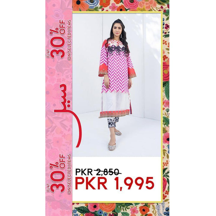 Keshia- Stitched Printed Kurta-LW-KS07