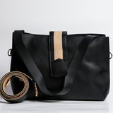 VYBE - Shoulder Front Strap Mini Bag - Black