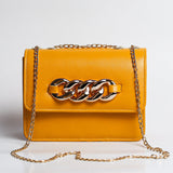 VYBE- Bag Cross Body Front Chain-Yellow