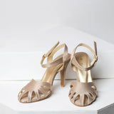 VYBE - Shoes- Heat Waves- Gold Betty Heels