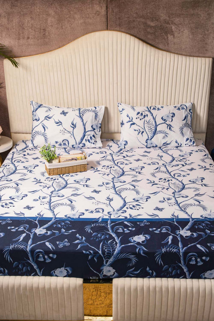 Sapphire Indigo Heights - Bed Sheet