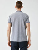 Koton- Polo Neck T-Shirt Cotton - Navy Blue