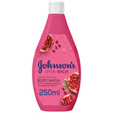 Johnson's- Brightening Pomegranate Vita Rich Body Wash, 250 ml