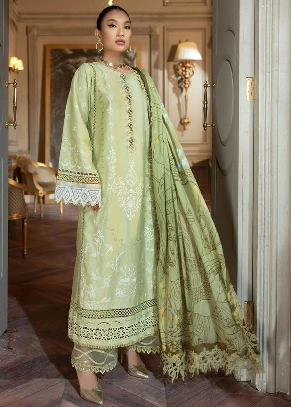 Nisa Hussain- Nisa Hussain Embroidered Lawn Suits Unstitched 3 Piece NSH22SS LF-NHl 008 - Spring