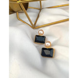 Bijouterie- Black Pearl Earrings