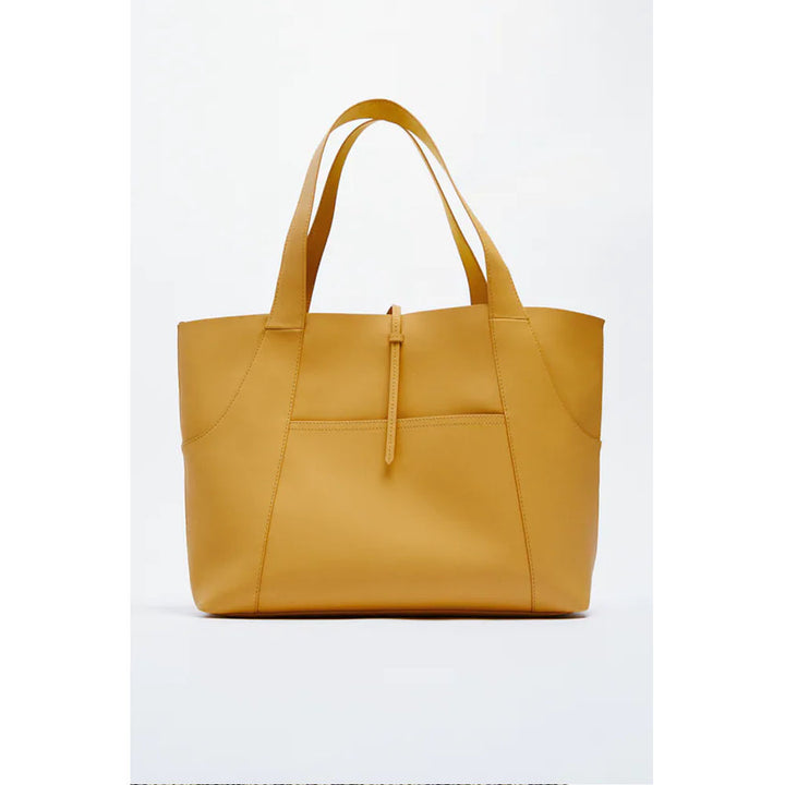 Zara- TOTE BAG- Mustard Yellow