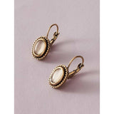Shein- 1pair Gemstone Decor Earrings