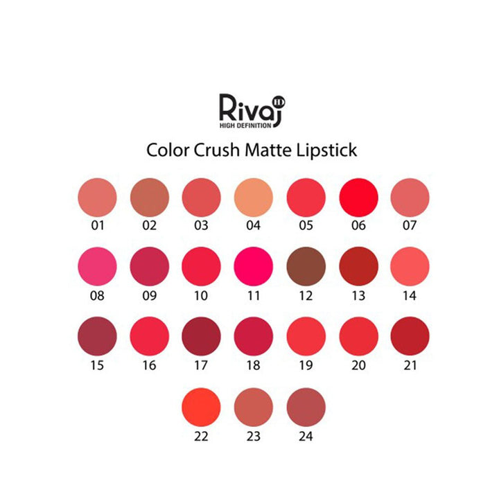 RivaJ- Hd Color Crush Matte Lipstick 4.2G #23