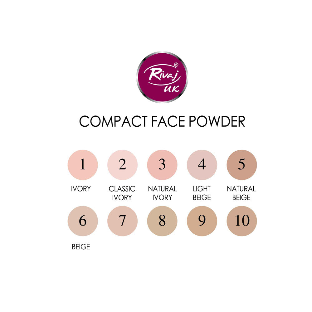 Rivaj- Compact Face Miniral Powder Natural Ivory #3`(10g) – Bagallery