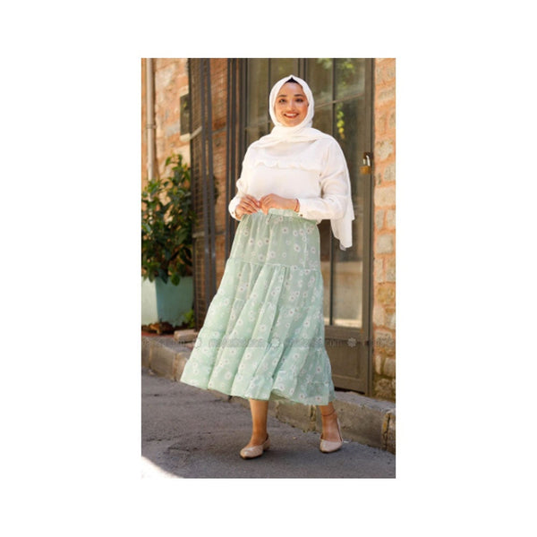 Modanisa- In Style Mint - Skirt