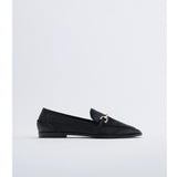 Zara- Leather Loafers With Buckle