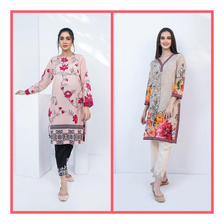 Keshia- Stitched Printed Kurti Bundle 01