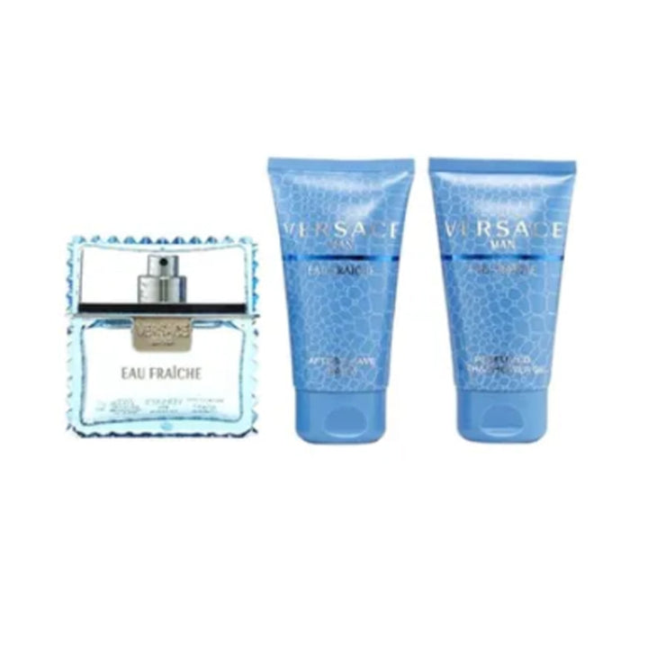 Versace- Eau Fraiche Gift Set EDT 5, Shower Gel 25, After Shave Balm Miniature, 25ml