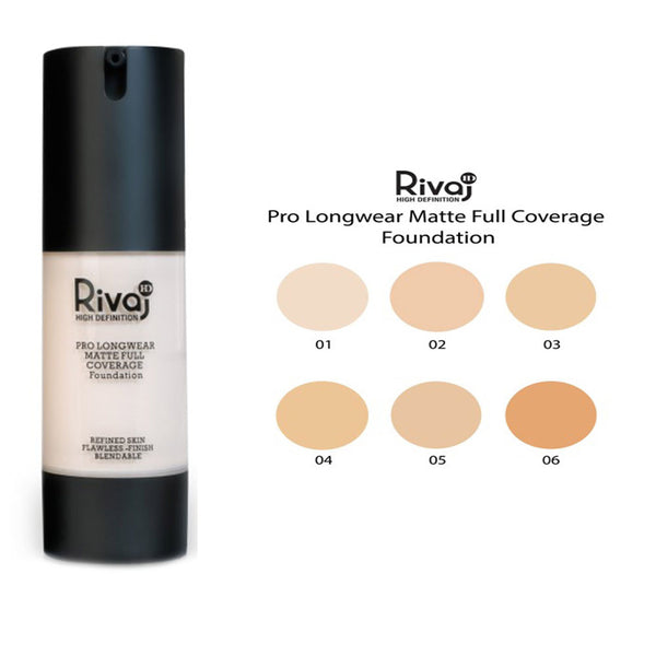 Rivaj- Hd #2 Pro L/w Longwear Matte Full Coverage Foundation