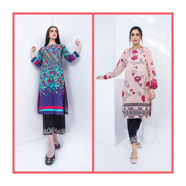 Keshia- Stitched Printed Kurti Bundle 09