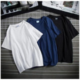 Wf Store- Pack Of 3 Plain Half Sleeves Tees Black+NavyBlue+White