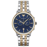 Emporio Armani- Men’s Chronograph Stainless Steel Blue Dial 43mm Watch AR1847