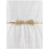 Shein - Bow Knot Decor Metal Belt