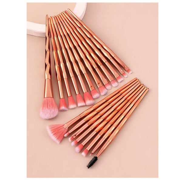 Shein- 20pcs Ombre Makeup Brush Set