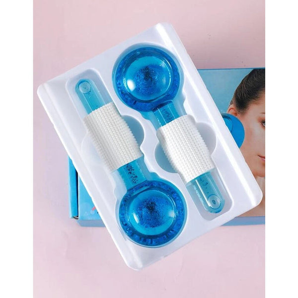 Shein- 2pcs Facial Massage Ice Hockey- Blue