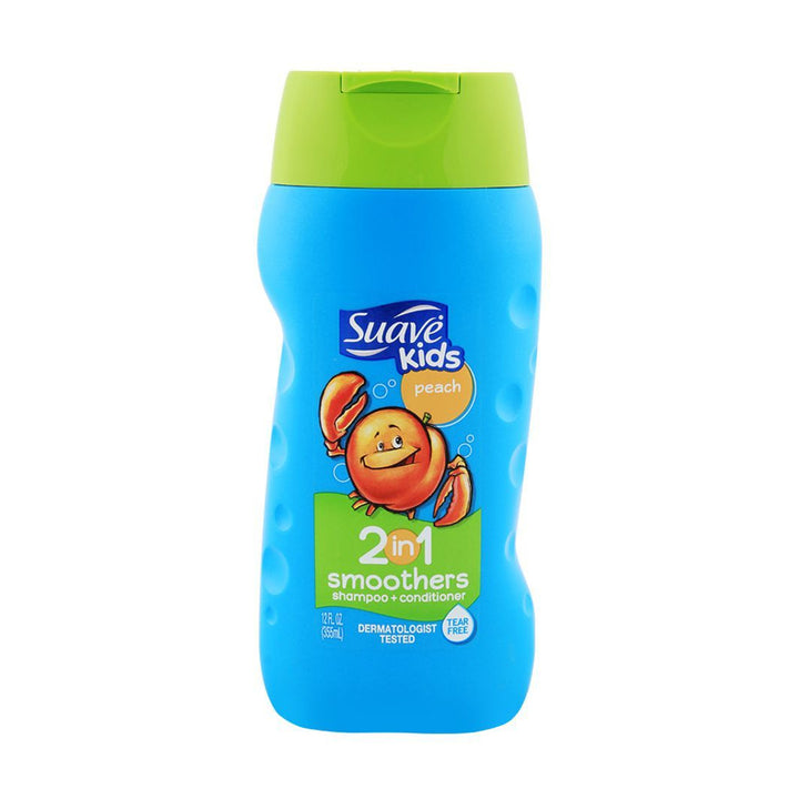 SUAVE- 12OZ KIDS 2IN1 PEACH SMOOTHER SHAMPOO