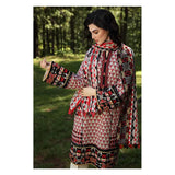 Gul Ahmed- 2PC Unstitched Embroidered Khaddar Suit with Printed Khaddar Dupatta TK-12006