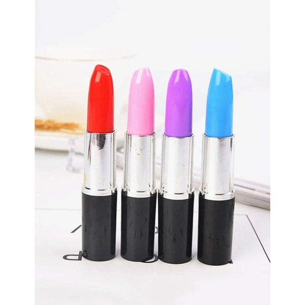 Shein- 5 Pcs Lipstick Shaped Random Ballpoint Pen