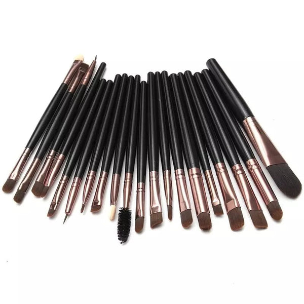 The original 20 Pcs Make Up Eye Brushes Set Blackbrown