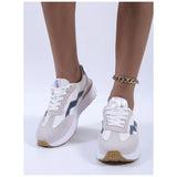 Shein - Lace-Up Running Shoes In Assorted Colors Multicolor