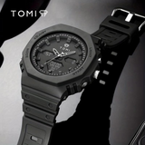 Tomi Sports Watch Dual Time Waterproof – Black