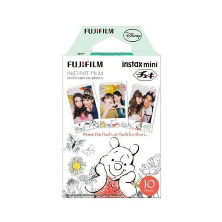 Fuji Film- Pack Of 10 Winnie The Pooh Camera Film For Instax Mini 6.2×4.6cm Black