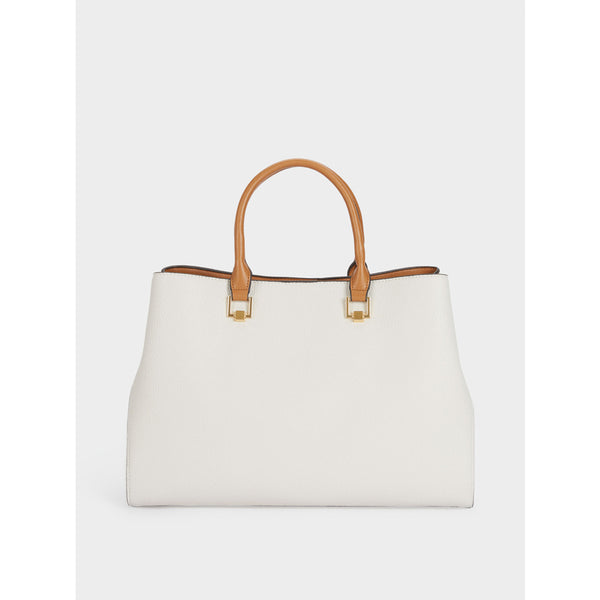 Parfois- Tote Bag With Removable Shoulder Strap- Ecru