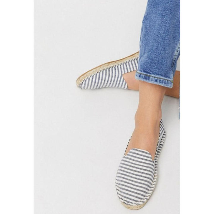 Asos Design- Asos Design Jual Espadrilles In Blue Stripe