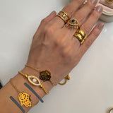 Jewels by Noor- Hamsa Gold Bracelet