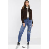 Asos Design- Only Tall Kelis Distressed Mom Jean in Blue