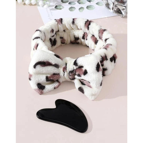 Shein- 1pc ABS Gua Sha Board & 1pc Leopard Headband